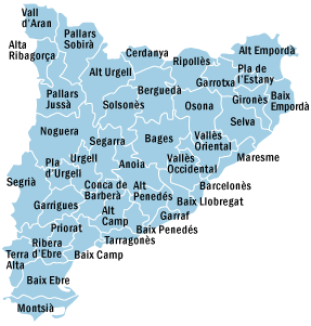 Mapa Catalunya